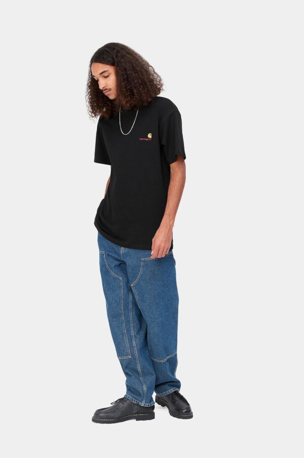 Rudani Black American Script Short Sleeve T-Shirt - Image 4