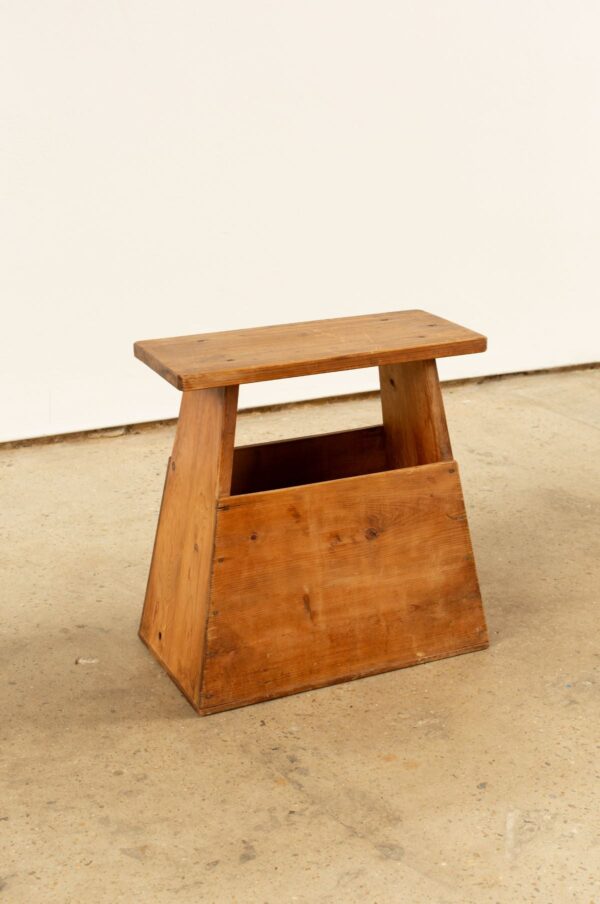 Rudani Early 20th Century Japanese Wood Vendor Stools - Image 2
