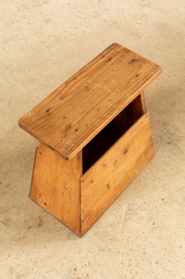 Rudani Early 20th Century Japanese Wood Vendor Stools - Image 4