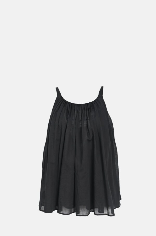 Rudani Black Cotton Gauze Top
