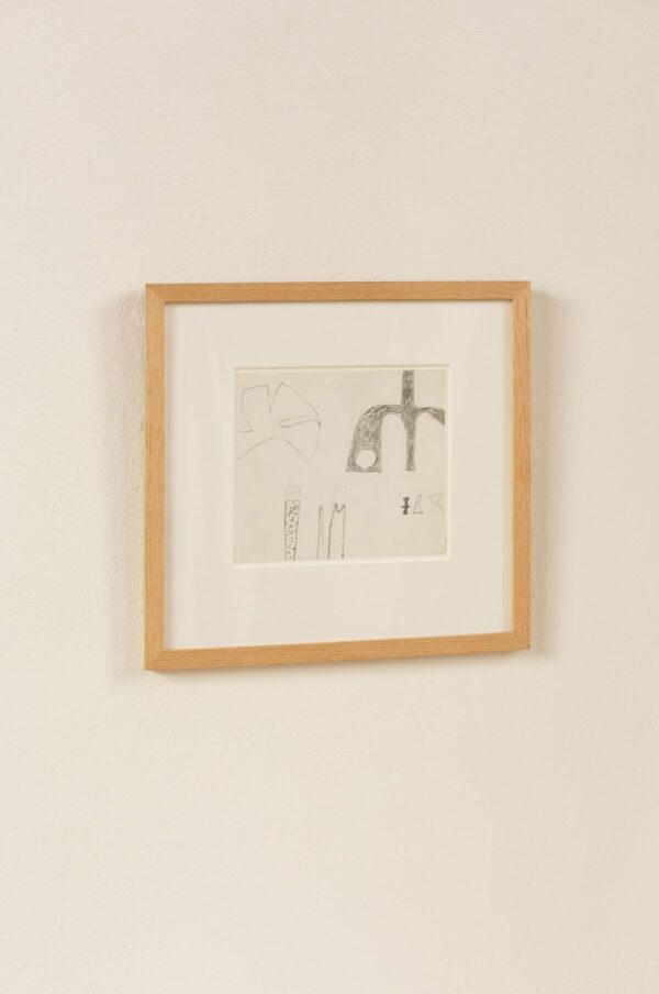 Rudani Original Abstract Pencil Artwork on Paper (1974)